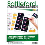 Sattleford 150 Business-Visitenkarten mit glatten Kanten, Laser & Injekt, 250g/m² Sattleford