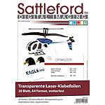 Sattleford 20 Klebefolien A4 für Laserdrucker transparent Sattleford Wetterfeste Klebefolien für Laserdrucker, transparent
