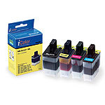 iColor Color-Pack für Brother (ersetzt LC900BK/C/M/Y) iColor Multipacks: Kompatible Druckerpatronen für Brother Tintenstrahldrucker