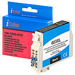 iColor Tintenpatrone für Epson-Drucker (ersetzt C13T03A14010 / 603XL), black iColor Kompatible Druckerpatronen für Epson Tintenstrahldrucker