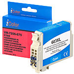 iColor Tintenpatrone für Epson-Drucker (ersetzt C13T03A24010 / 603XL), cyan iColor Kompatible Druckerpatronen für Epson Tintenstrahldrucker