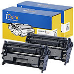 iColor 2er-Set kompatible Toner für Canon-Toner-Kartusche 052, schwarz iColor