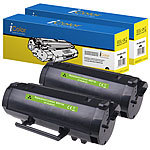 iColor 2er-Set kompatible Toner für Lexmark 60F2H00, black iColor Kompatible Toner Cartridges für Lexmark Laserdrucker