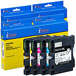 iColor Tintenpatrone für Ricoh (ersetzt Ricoh GC41), bk, c, m, y iColor Kompatible Druckerpatronen für Ricoh-Tintenstrahldrucker