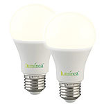 Luminea 2er-Set LED-Lampen mit Bewegungssensor, E27, Versandrückläufer Luminea LED-Lampen mit Bewegungssensor