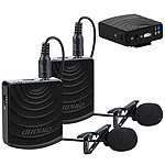 auvisio Zwei Digital-Funkmikrofon & -Empfänger-Sets, Klinke, 2,4 GHz, 25 m auvisio