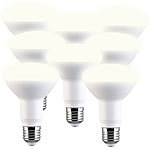 Luminea 8er-Set LED-Reflektoren R80, E27 11 W (ersetzt 120 W) 1050 lm warmweiß Luminea LED-Reflektoren E27 R80 (warmweiß)
