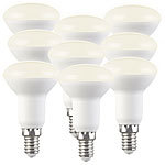 Luminea 9er-Set LED-Reflektoren, R50, warmweiß, 450 lm, E14, 5W (ersetzt 40W) Luminea