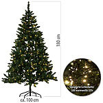 infactory Künstlicher Weihnachtsbaum, grün, 180 cm, 750 PVC-Spitzen, 500 LEDs infactory Weihnachtsbäume mit LED-Beleuchtung