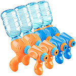 PEARL 4er-Set Wasserpistolen mit PET-Flaschen-Anschluss PEARL 