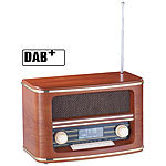 auvisio Digitales Nostalgie-Stereo-Radio mit DAB+, BT, (Versandrückläufer) auvisio Retro-DAB-Plus Radio