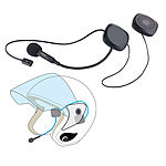 auvisio Stereo-Headset mit Bluetooth 4.1 & Freisprecher für Motorradhelme auvisio Headsets mit Bluetooth, für Motorradhelme