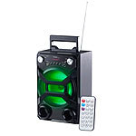 auvisio Mobile Akku-Musikanlage, Bluetooth, Karaoke-Funktion, USB, SD, 30 Watt auvisio Mobile Party-Audioanlagen mit Karaoke-Funktionen