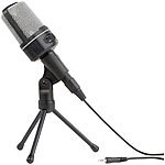 auvisio Profi-Kondensator-Studio-Mikrofon mit Stativ, 3,5-mm-Klinkenstecker auvisio USB-Stand-Mikrofone