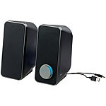 auvisio Stereo-Lautsprecher mit USB-Stromversorgung, 24 Watt, 3,5-mm-Klinke auvisio