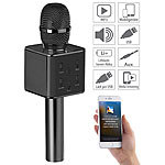 auvisio Karaoke-Mikrofon mit Bluetooth, MP3-Player, Lautsprecher und Akku auvisio Karaoke-Mikrofone