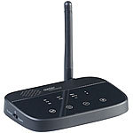 auvisio 2in1-Audio-Sender & -Empfänger, Bluetooth 4.2, aptX, 50 m Reichweite auvisio Audio-Transmitter & -Receiver mit Bluetooth