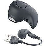 Callstel Winziges Akku-In-Ear-Headset mit One-Touch-Bedienung, Bluetooth 4.1 Callstel In-Ear-Mono-Headsets mit Bluetooth