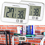PEARL Digitales Thermometer & Hygrometer mit Minimum / Maximum, 2er-Set PEARL