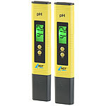 AGT Digitales pH-Wert-Testgerät mit ATC-Funktion & LCD, pH 0 - 14, 2er-Set AGT 