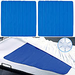 newgen medicals 2er-Set kühlende Matratzenauflagen, 90 x 90 cm, wiederverwendbar, blau newgen medicals Selbstkühlende Bettauflagen