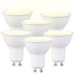 Luminea 6er-Set LED-Spotlights GU10, 7 W (ersetzt 50 W), 540 Lumen, warmweiß Luminea