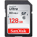 SanDisk Ultra SDXC-Speicherkarte,128 GB, Class 10, 80 MB/s, UHS U1 SanDisk SD-Speicherkarten (SDHC)