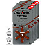 RAYOVAC Hörgeräte-Batterien 312 Extra Advanced 1,45V 180 mAh, 5x 6er Sparpack RAYOVAC Hörgeräte-Batterien