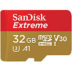 SanDisk Extreme microSDHC Speicherkarte 32GB, 100MB/s, U3, V30, A1 SanDisk