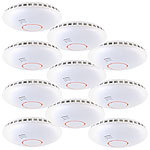 VisorTech Vernetzbarer Funk-Hitze- & Rauchwarnmelder, Versandrückläufer VisorTech Batteriebetriebene Funk-Hitze- und Rauchmelder