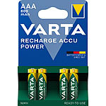 Varta 4er-Set NiMH-Akkus Typ AAA / Micro, 800 mAh Varta