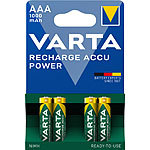 Varta 4er-Set NiMH-Akkus Typ AAA / Micro, 1.000 mAh Varta