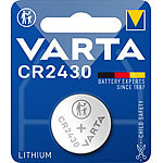 Varta Lithium-Knopfzelle Typ CR2430, 3 Volt, 300 mAh Varta Lithium-Knopfzelle Typ 2430