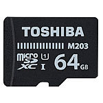 Toshiba microSDXC-Speicherkarte M203 64 GB Class 10 UHS-I inkl. SD-Adapter Toshiba microSD-Speicherkarten UHS U1