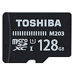 Toshiba microSDXC-Speicherkarte M203 128 GB Class 10 UHS-I inkl. SD-Adapter Toshiba microSDHC-Speicherkarten