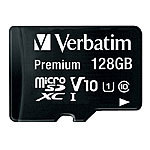 Verbatim Premium microSDXC-Speicherkarte 128 GB, 90 MB/s, Class 10, U1 Verbatim
