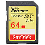 SanDisk Extreme SDXC-Speicherkarte 64 GB, UHS-I Class 3 (U3) / V30, 150 MB/s SanDisk