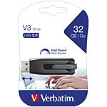 Verbatim V3 Drive, 32 GB, USB 3.0, bis 80 MB/s lesen, 25 MB/s schreiben Verbatim USB-3.0-Speichersticks