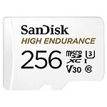 SanDisk High Endurance microSD-Karte mit SD-Adapter, 256 GB, Class 10, U3, V30 SanDisk microSD-Speicherkarte UHS U3