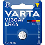 Varta Electronics Alkaline-Knopfzelle, Typ LR44 / VG13GA, 155 mAh, 1,5 Volt Varta Knopfzellen Typ LR44