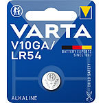Varta Electronics Alkaline-Knopfzelle, LR54 / V10GA, 70 mAh, 1,5 Volt Varta Knopfzellen