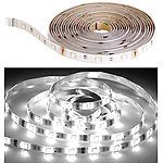 Luminea LED-Streifen-Erweiterung LAK-515, 5 m, 1.300 lm, tageslichtweiß, IP44 Luminea WLAN-LED-Streifen-Sets weiß