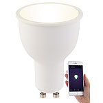 Luminea 3er-Set WLAN-LED-Lampen GU10, komp. mit Alexa, warmweiß, 4,5 Watt, F Luminea WLAN-LED-Lampen GU10 weiß