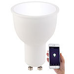 Luminea 3er-Set WLAN-LED-Lampen, für Amazon Alexa & Google Assistant, GU10 Luminea WLAN-LED-Lampen GU10 weiß