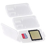 Merox Speicherkartenbox für SD-, miniSD-, microSD-, MMC-Karten, 3er-Set Merox Speicherkarten Boxen