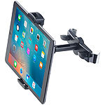 Lescars Universal-360°-Kopfstützen-Halterung für Tablet-PCs & iPads bis 12,9" Lescars Tablet- & iPad Kfz Kopfstützen-Halterungen