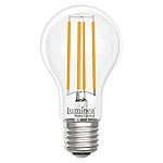 Luminea Home Control LED-Filament-Lampe, komp. zu Amazon Alexa / GA, 2700 K 4er-Set Luminea Home Control WLAN-LED-Filament-Lampe E27 weiß