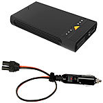 revolt 3in1-Kfz-Starthilfe und USB-Powerbank mit LED-Leuchte, 15.300 mAh revolt USB-Powerbanks mit Kfz-Starthilfe