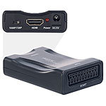 auvisio SCART-auf-HDMI-Adapter / Konverter mit USB-Ladekabel, 720p/1080p auvisio Scart auf HDMI-Adapter/Konverter