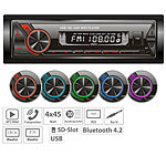 Creasono MP3-Autoradio mit Bluetooth & Freisprechfunktion, USB, SD, 4x45 W Creasono Bluetooth-Autoradios (1-DIN)